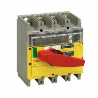 Schneider Electric Compact INS/INV Выключатель-разъединитель INV400 3P красная рукоятка/желтая панель 31190 фото