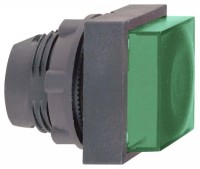 Schneider Electric XB5 Головка кнопки 22мм квадратная зеленая с подсветкой, с возвратом ZB5CW133 ZB5CW133 фото