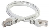 IEK  ITK Коммутационный шнур (патч-корд), кат.5Е FTP, 3м, серый PC01-C5EF-3M фото