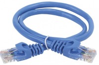 IEK ITK Коммутационный шнур (патч-корд), кат.5Е UTP, 1,5м, синий PC03-C5EU-1M5 фото