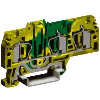 DKC HTE.4/1+2(Ex), зажим для заземления, 1 ввод/2 вывода,4 кв.мм желто-зеленый ZHT260 фото