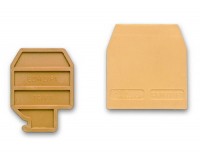 DKC Торцевой изолятор для зажимов типа VPD.2. Серый ZVP501GR фото