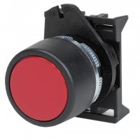 DKC Кнопка плоская прозрачная без фиксации, красная ABHLR1 фото
