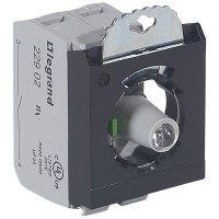 Legrand Osmoz Комплектующий блок для кнопок для комплектации с подсветкой под винт 230 В~ Н.О. красный 3 поста 023011 фото
