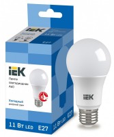 IEK Лампа светодиодная ECO A60 шар 11Вт 230В 6500К E27 LLE-A60-11-230-65-E27 фото