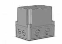 Hegel Коробка приборная АБС-пластик, светло-серая, выс крышка, 4 ввода, DIN-рейка, внутр разм 144x104x130 мм, IP65 КР2801-613 фото