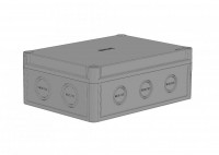 Hegel Коробка приборная АБС-пластик, светло-серая, низк крышка, 4-6 вводов, DIN-рейка, внутр разм 184х134х65 мм, IP65 КР2802-413 фото