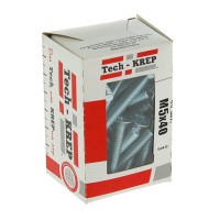 Tech-Krep Винт DIN965 с потайной головкой оцинк. М5х40 (60 шт) - коробка с ок. 105239 фото