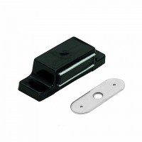 Tech-KREP Защелка магнитная 2 кг одинарная с ответной планкой, черный - пакет 112596 фото