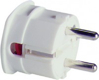 ABL Вилка термопласт 16A, 2P+E, 250V, подключение боковое (белый) 1107110 фото