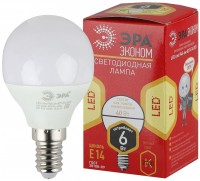 ЭРА ECO LED P45-6W-827-E14 (диод, шар, 6Вт, тепл, E14) Б0020626 фото