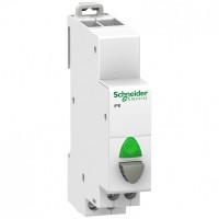 Schneider Electric Acti 9 Серая Кнопка управления iPB 1HO +зеленый индикатор A9E18038 фото