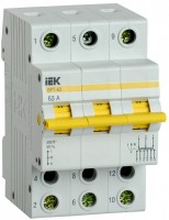 IEK KARAT Выключатель-разъединитель трехпозиционный ВРТ-63 3P 63А MPR10-3-063 фото