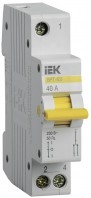 IEK KARAT Выключатель-разъединитель трехпозиционный ВРТ-63 1P 40А MPR10-1-040 фото
