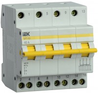 IEK Выключатель-разъединитель трехпозиционный ВРТ-63 4P 40А MPR10-4-040 фото