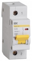 IEK Автоматический выключатель ВА47-100 1Р 20А 10кА характеристика C MVA40-1-020-C фото