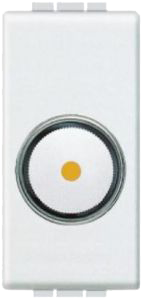 BTicino Livinglight Бел Светорегулятор поворотный для л/н 50-1000 Вт, 1 мод N4581 фото