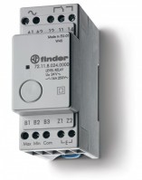 Finder Реле контроля уровня; фиксированный диапазон чувствительности 150кОм; питание 125В AC; выход 1CO 16А; модульное, ширина 35мм; степень защиты IP 721181250000 фото