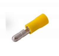 Разъем ШТЕКЕРНЫЙ изолированный штекер - 5мм 4-6мм² (РШи-п 6.0-5) желтый Rexant 08-0531 фото