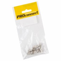 PROconnect Разъем антенный на кабель, штекер F для кабеля SAT (с резиновым уплотнителем), (5шт.) (пакет)  PROconnect 05-4005-4-9 фото