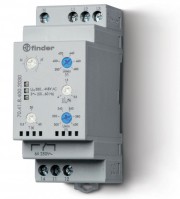 Finder Контрольное реле для 3-фазных сетей; пониженное/повышенное напряжение, обрыв/чередование/асимметрия фаз, контроль нейтрали, настраиваемые диапа 704184002030 фото