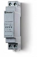 Finder Модульное твердотельное реле; выход 5А (60…240В АС); питание 12…24В DC, 24В AC; Функция 