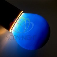 NEON-NIGHT Лампа накаливания e27 10 Вт синяя колба 401-113 фото