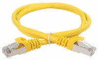 IEK ITK Коммутационный шнур категория 5Е FTP LSZH 0,5м жёлтый PC05-C5EFL-05M фото