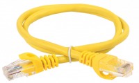 IEK ITK Коммутационный шнур кат. 6 UTP PVC 0,5м желтый PC05-C6U-05M фото