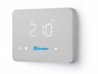 Finder Комнатный термостат Bliss T c таймером; сенсорный экран; питание 3В DС; 1СО 5А; монтаж на стену; упаковка 1шт. 1C9190030W07PAS фото