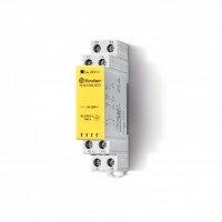 Finder Модульное электромеханическое реле безопасности (реле с принудительным управлением контактами); 1NO+1NC 6A; контакты AgNi+Au; катушка 120В AC; 7S3281205110 фото