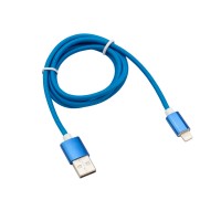 Кабель USB-Lightning для iPhone 1m/nylon/blue/ Rexant 18-7052 фото