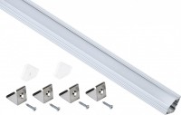 IEK Профиль алюм. для LED ленты 1919 накл. тр. 2м к-т опал LSADD1919-SET1-2-N3-1-08 фото