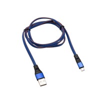 Кабель USB-micro USB/1m/flat denim/ Rexant 18-1163 фото
