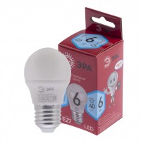 ЭРА LED P45-6W-840-E27 R (диод, шар, 6Вт, нейтр, E27) (10/100/4000) Б0049644 фото