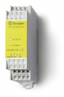 Finder Модульное электромеханическое реле безопасности (реле с принудительным управлением контактами); 1NO+1NC 6A; контакты AgNi+Au; катушка 24В DC; ш 7S1290245110T фото