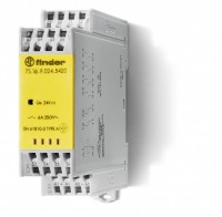 Finder Модульное электромеханическое реле безопасности (реле с принудительным управлением контактами); 4NO+2NC 6A; контакты AgNi+Au; катушка 24В DC; б 7S1690245420T фото