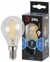 ЭРА F-LED P45-7W-840-E14 Лампа светодиодная (филам, шар, 7Вт, нейтр, E14) (10/100/3000) Б0049891 фото