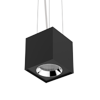 Varton Светодиодный светильник DL-02 Cube подвесной 125х135 мм 20 Вт 4000 K 35° RAL9005 черный муар диммируемый по протоколу DALI V1-R0-90360-30D01-2002040 фото