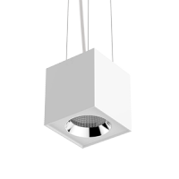 Varton Светодиодный светильник DL-02 Cube подвесной 125х135 мм 20 Вт 3000 K 35° RAL9010 белый матовый диммируемый по протоколу DALI V1-R0-00360-30D01-2002030 фото