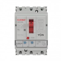 DKC YON pro Автоматический выключатель MD250F-TM020 3P 20А 50kA Ir 0.7…1xIn MD250F-TM020 фото