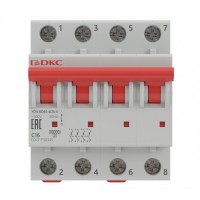 DKC YON pro Автоматический выключатель модульный MD63 4P 3А B 10kA MD63-4B3-10 фото