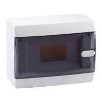 КЭАЗ Корпус пластиковый Навесной OptiBox P-CNK-1-08-IP41 Прозрачная черная дверь 145775 фото