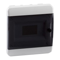 КЭАЗ Корпус пластиковый Встраиваемый OptiBox P-BVK-2-08-IP41 Прозрачная черная дверь 117940 фото