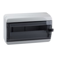 КЭАЗ Корпус пластиковый Навесной OptiBox P-BNK-3-18-IP65 Прозрачная черная дверь 117965 фото