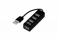 Разветвитель USB на 4 порта черный Rexant 18-4103 фото