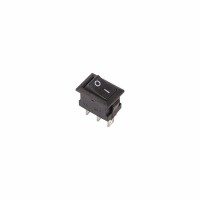 Выключатель клавишный 250V 3А (3с) ON-ON черный Micro Rexant 36-2030 фото