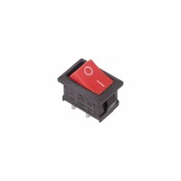 Выключатель клавишный 250V 6А (2с) ON-OFF красный Mini (RWB-201, SC-768) Rexant 36-2111 фото