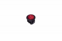 Выключатель клавишный круглый 250V 3А (2с) ON-OFF красный Micro Rexant 36-2511 фото