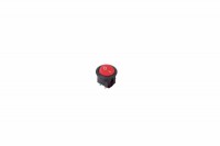 Выключатель клавишный круглый 250V 6А (2с) ON-OFF красный Rexant 36-2560 фото